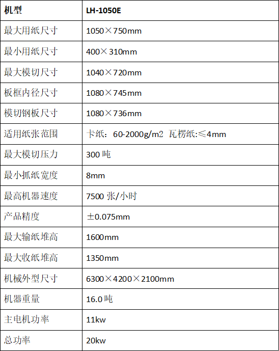 LH-1050E全自动模切机