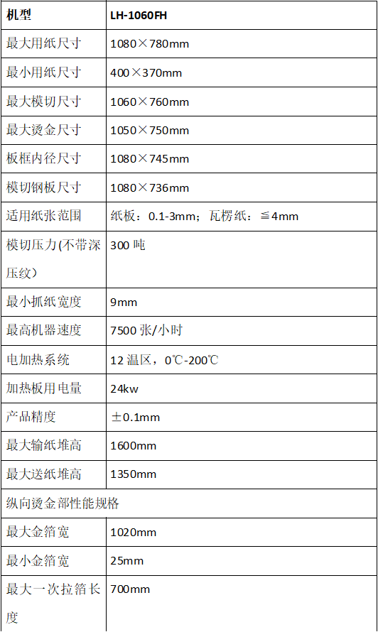 LH-1060FH全自动烫金模切机